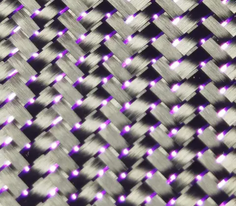 Металлизированная блестящая углеродная ткань